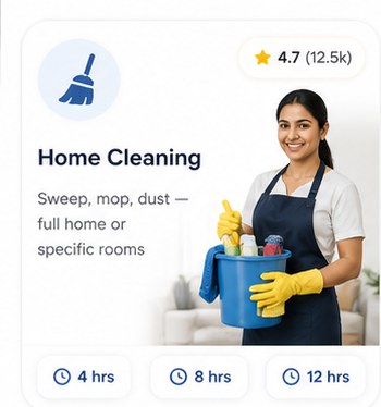 Hire a verified home cleaning in Gurgaon