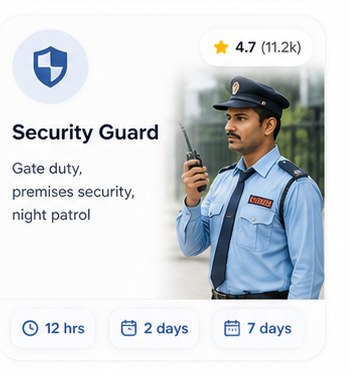 Hire a verified security guard in Gurgaon